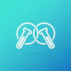 Illustration of business logotype science.