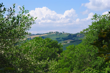 Fototapeta na wymiar Vista nella valle