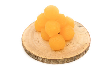 Thong Yot (Egg yolk drops blended with wheat, a traditional Thai dessert)