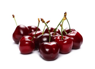 Cherry isolated on white