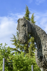 Monument to a horse statue in Larissa