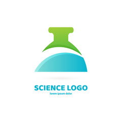 Illustration of business logotype science.