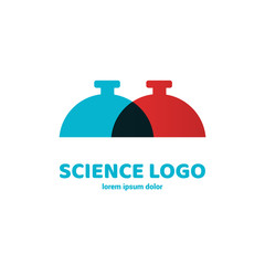 Illustration of business logotype science.
