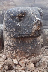 Ancient stone statues on the top of Nemrut mount, Anatolia, Turkey