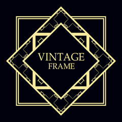 art deco frame