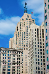 Obraz premium Classic Old Architecture Downtown Detroit