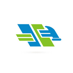 Illustration of business logotype bidding and auction.