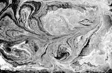 Marble abstract acrylic background. Nature black marbling artwork texture.