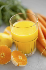 Orange and carrots juice