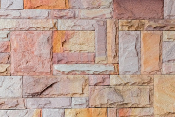 Brick and stone to creative texture and pattern for design and decoration isolate on background.Coppy space.