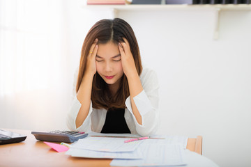 Symptoms of stress due to the obligations of the women have to work so hard for family