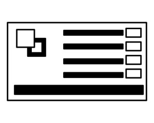 menu color palette graphic design vector illustration