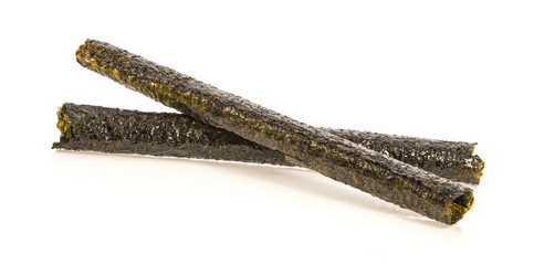 seaweed snack isolated on white background