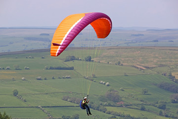 Paraglider in the Brecon Beacons