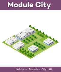 Isometric 3d trees forest