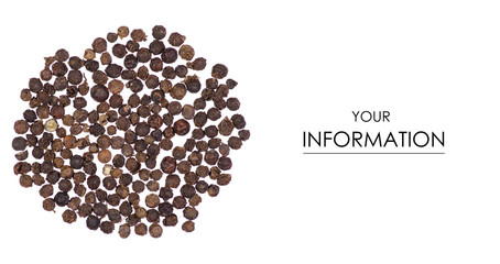 Black pepper peas pattern