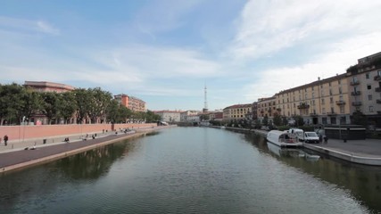 Milano Darsena Timelapse