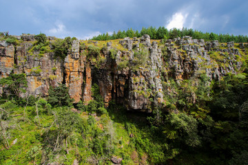 Rock face next to the Pinnacle rock in the Blyde River Canyon area, Mpumalanga province of South Africa
