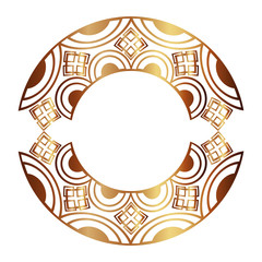 art deco frame vintage ornament abstract motif