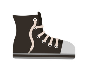 young shoe tennis style vector illustration design