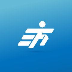 Illustration of business logotype fitness and sport.