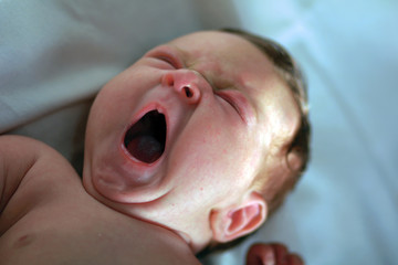 Naklejka premium Cute newborn baby.