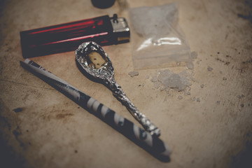 Drug paraphernalia,Flakka drug or zombie drug is dangerous life-threatening,Thailand no to drug...