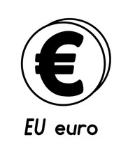 coin with euro sign