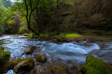 Fluss im Vercors am Chute de la Druise