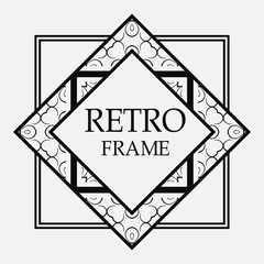 Vintage retro frame