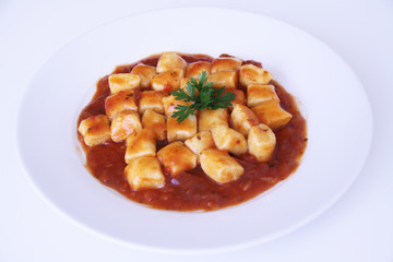 Gnocchi with tomato sauce, Sao Paulo, Brazil