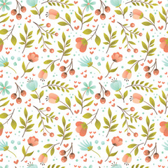  Vector floral pattern