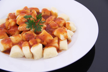 Gnocchi with tomato sauce, Sao Paulo, Brazil