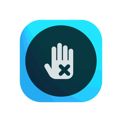 Obraz premium Creative App Button