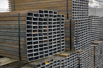 Large heap of iron blanks for industrial production
