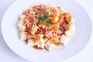 Gnocchi with tomato sauce, Sao Paulo, Brazil