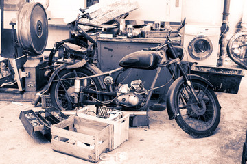 Motorrad alt oldie nostalgisch motorbike