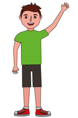 young man celebrating avatar vector illustration design