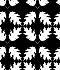 Pattern with leaf silhouettes