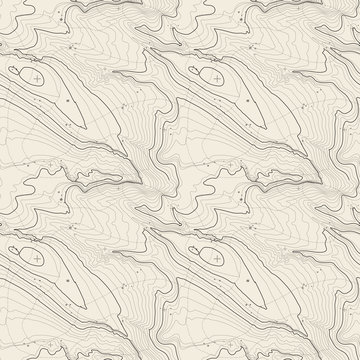 Tileable topographic map background concept with space for your copy, elevation map.