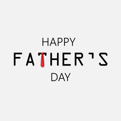 Happy Father's Day greeting card. Vector illustration