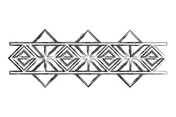victorian line border style vector illustration design