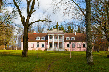Old abandoned traditional manor house of Koljala, island Saaremaa, Estonia