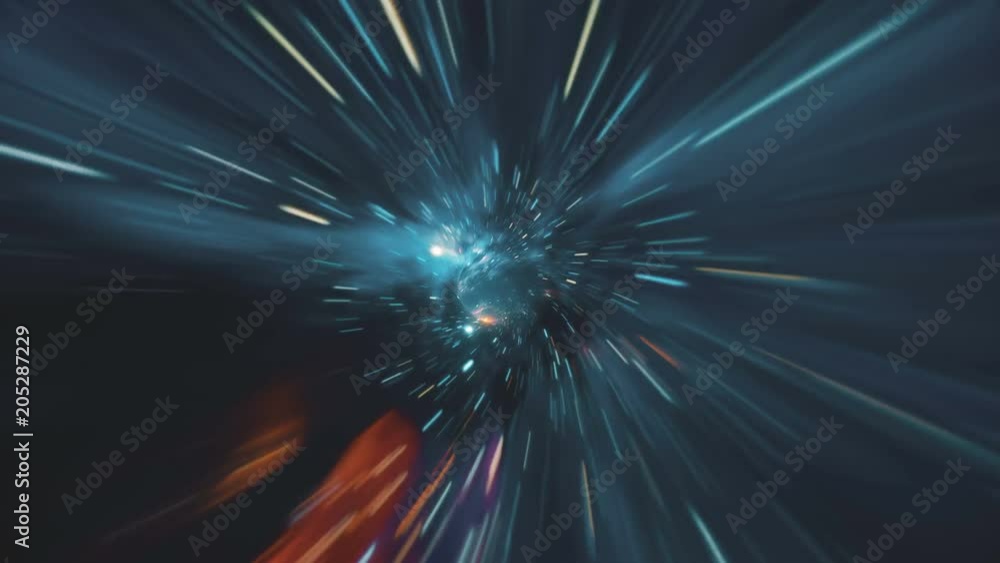 Canvas Prints seamless loop wormhole straight through time and space, warp straight ahead through this science fic