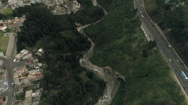 View of the city and the canyon