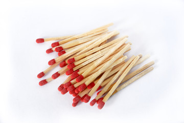 Matches isolated on white
