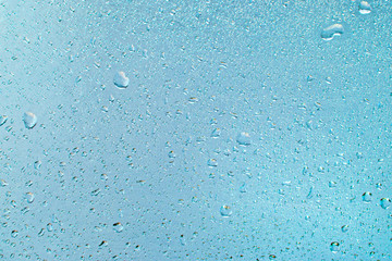 Turquoise Water drips as abstract background.
