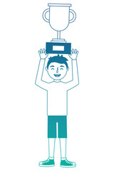 young man avatar character vector illustration design