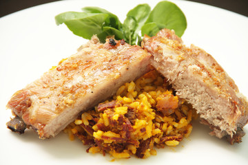 Pork ribs, Baião de dois, São Paulo, Brazil
