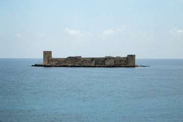 Maiden's Castle, Landscape of Kız Kalesi locaited in Mersin ,Turkey